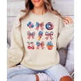 thumbnail image 6 of 4th of July Patriotic Sweatshirt for Women & Kids USA Red White Blue Family Matching Crewneck Sand Sweatshirt Adult Large, 6 of 7