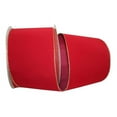 thumbnail image 1 of Reliant Ribbon 92270W-957-25K Value Velvet Wired Edge Ribbon - Scarlet & Gold - 6 in. x 50 yards, 1 of 1
