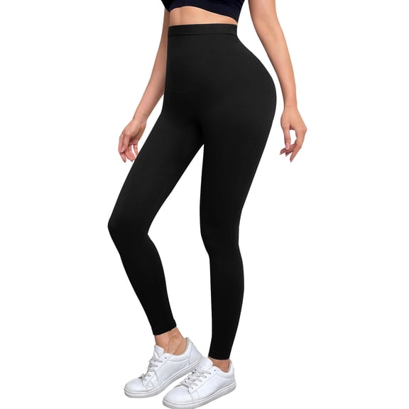 Athlemo Women's High Waist Shapewear Compression Legging Slimming Tummy Control Leg Shaper