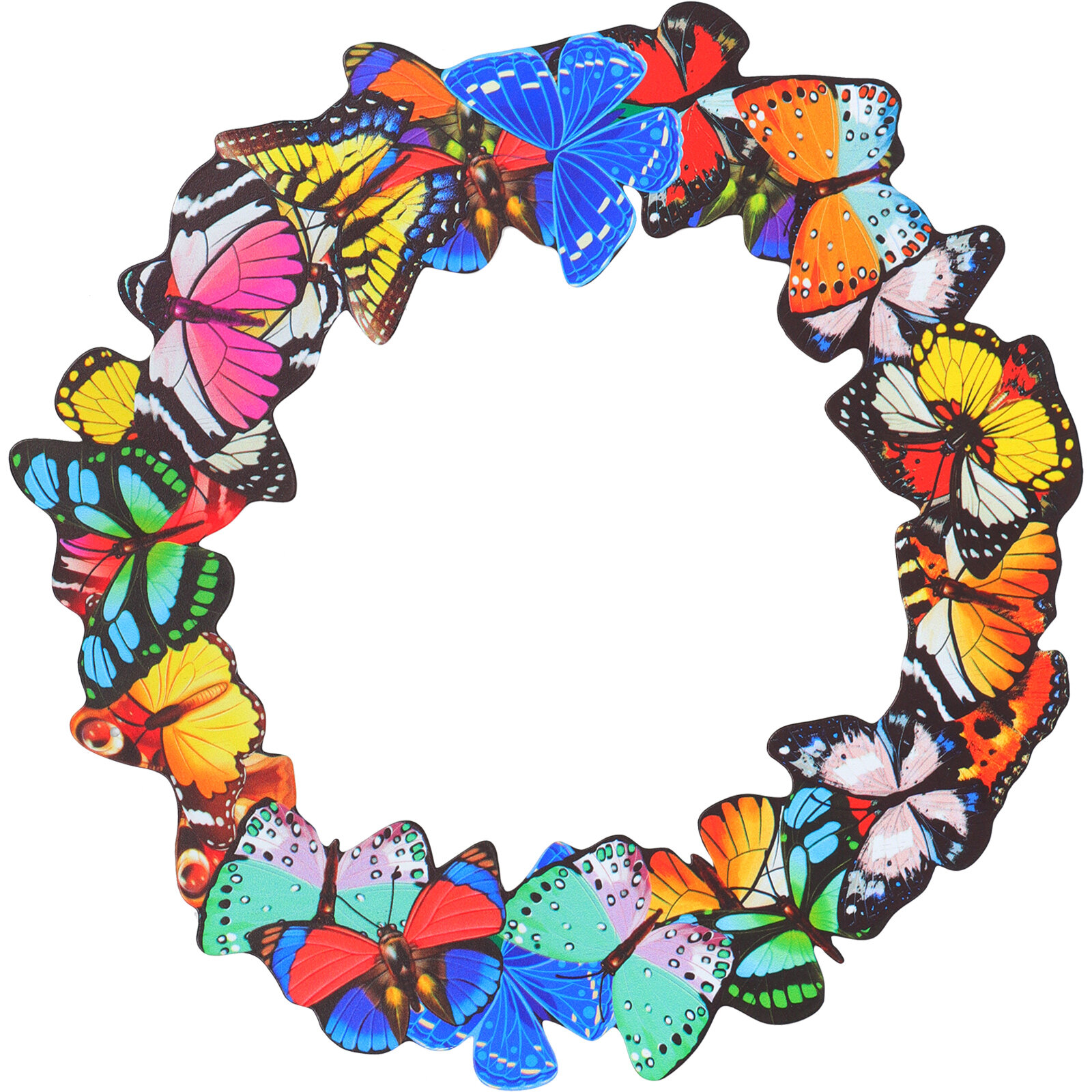 Metal Butterflies Wall Art Wall Hanging Iron Butterflies Wreath Living