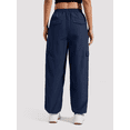 thumbnail image 6 of Pioneer Camp Women's Parachute Cargo Pants, High Waisted Wide Leg Quick Dry Hiking Pants, 6 of 10