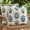 Blue Green Tan, variant on Blue Green Floral Pillow Covers 18x18 Set of 2 Double Sided Heavyweight Cotton Linen Wild Flower Botanical Pattern Vintage Spring Throw Pillow Covers for Couch Outdoor Patio Garden