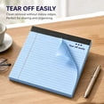 thumbnail image 6 of Dienrx Perforated College Ruled Notepad, 11"×9.5" Legal Size Lined Writing Notebook With Cardboard Back, Stationery For Student, Office Notes & Daily To-Do List Recording, 30 Sheets, 6 of 9