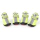 thumbnail image 1 of Botas reflectantes para perros, juego de 4 piezas, impermeables y brillantes, botas protectoras para perros caniche osito, zapatos transpirables para perros, zapatillas antideslizantes (verde), 1 of 5