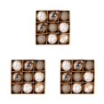 thumbnail image 1 of Justharion Christmas Ball Ornament Set Tree Trinket Collection For Festive Decorations ABS Christmas Decorations Christmas Hanging 6 3Set, 1 of 6