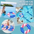 thumbnail image 2 of 27 Inch American Flag Inflatable Float Swimming Ring For Adults Teens, 2 of 5