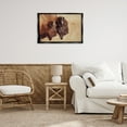 thumbnail image 3 of Stupell Industries Bison Pair in Countryside Animals Photography Black Floater Framed Canvas Art Print Wall Art, 31 x 21, 3 of 10