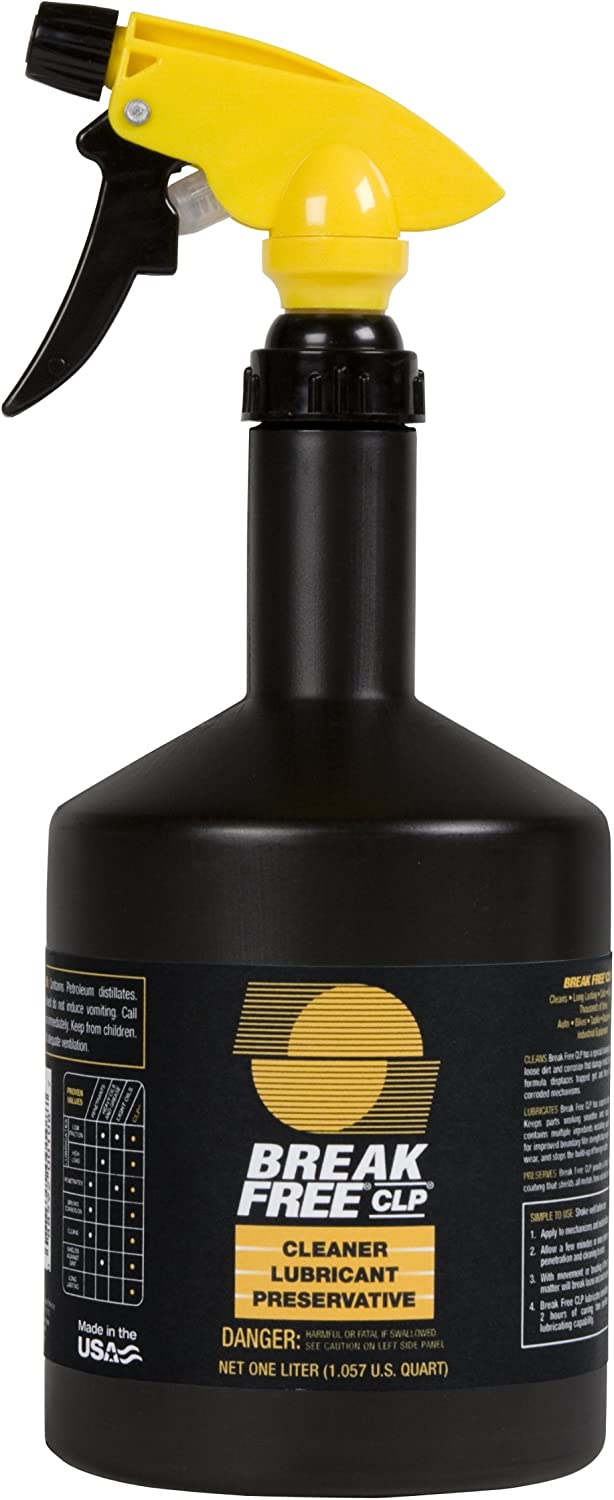 BREAK FREE CLP8 Cleaner, Lubricant, and Preservative with Trigger Sprayer (1Liter) Designed