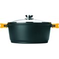 thumbnail image 1 of IBILI Casserole Evolution with lid 24 cm, 24cm, Black/Yellow/Transparent, 2 Piece, 1 of 1
