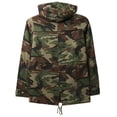 thumbnail image 2 of Ma Croix Womens Hooded Satin Lined Anorak Jacket Plus Size Safari Military Parka, 2 of 8