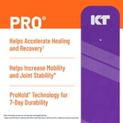 KT Tape Pro Ultra-Breathable Synthetic Kinesiology Tape, Epic Purple, 20 Precut Strips