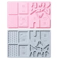 thumbnail image 1 of Molde De Silicona Para Hornear De Molde De Postre Resistente A Altas Y Bajas Temperaturas, Molde De Dulces Para Casa De Pan De Jengibre De Navidad Para Panadería Casera2 Uds., Advancent HA018550-00, 1 of 7