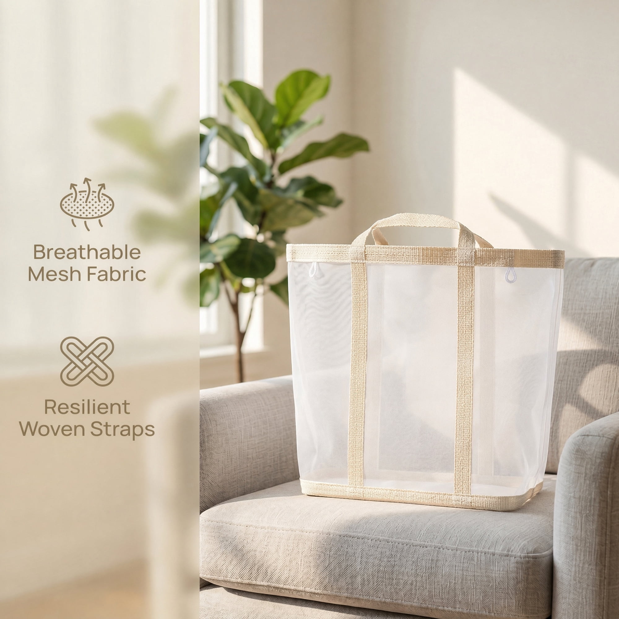 Unique Bargains Collapsible Polyester Laundry Hamper for Home and Travel Use 13.8"x8.7" Beige