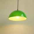thumbnail image 5 of FSLiving 9.8" Retro Green Glass Stripe Lamp Shade Replacement, Dome Shape Glass Lampshade Cover, DIY Decorative for Pendant Light Table Lamp Swag Ceiling Lamp Torchiere Wall Sconce 2-Packs, 5 of 5