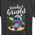 thumbnail image 3 of Lilo & Stitch - Sandy and Bright Christmas - Women's Short Sleeve Graphic T-Shirt, 3 of 5