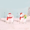 thumbnail image 1 of Mini muñeco de nieve amantes figura de hadas Santa Claus miniatura figuritas decoración de navidad regalos de navidad Festival DIY decoración del hogar, 1 of 4