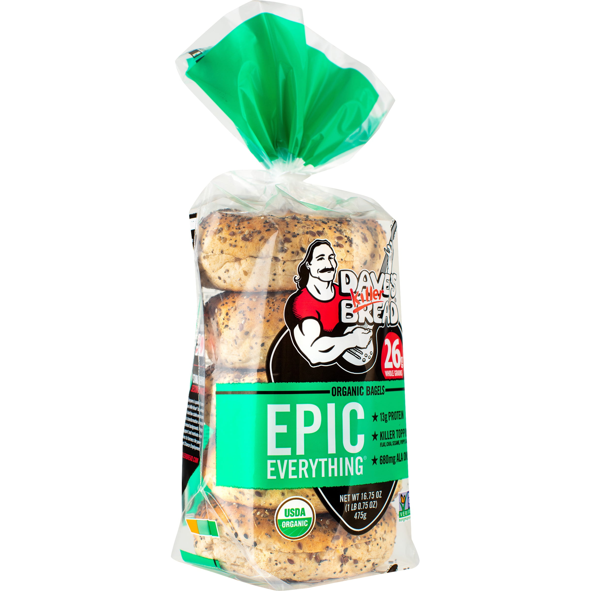 Dave's Killer Bread® Epic Everything™ Organic Bagels 16.75 oz. Bag ...