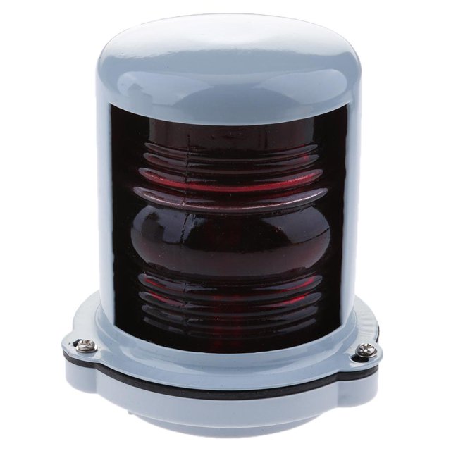 1 Pieza Luz 24V B15D Lámpara Estádar Con lámpara roja Embarcación Vertical Zulema Barco de navegación de luz de anclaje