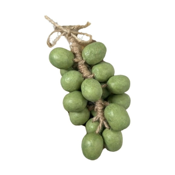 Jabón colgante con forma de racimo de uvas, regalo de cumpleaños de limpieza profunda, aroma de jabón artesanal para rostro y cuerpo. Verde 16 piezas