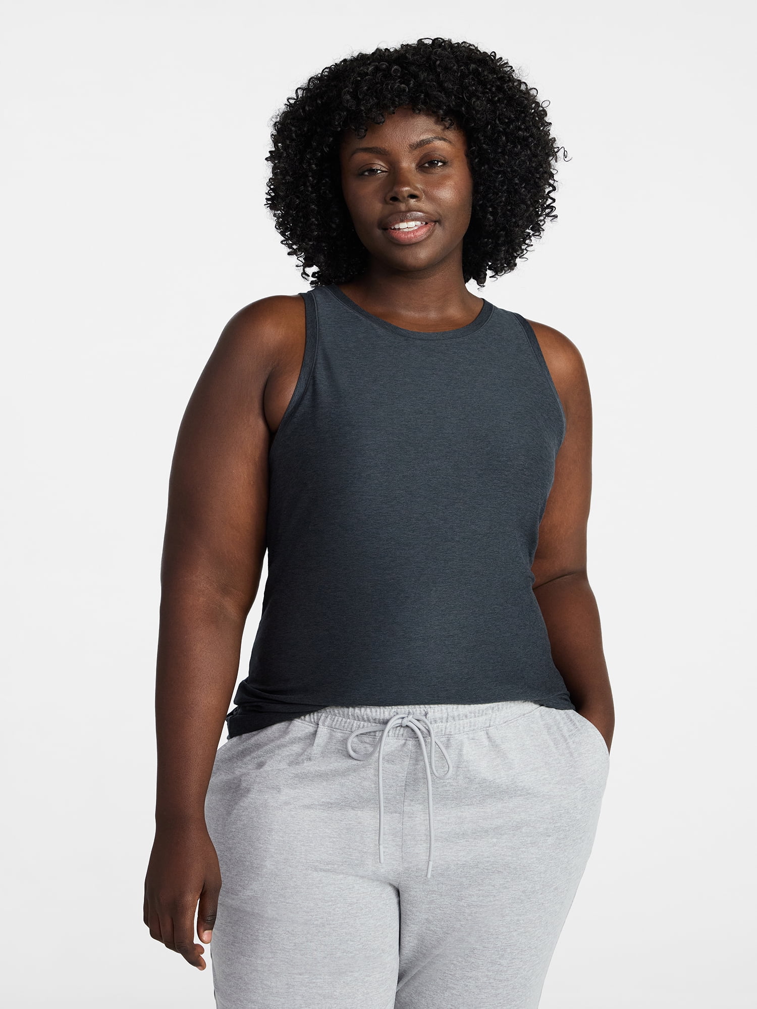 Athletic Works Women's & Women's Plus ButterCore Tank Top, Sizes XS-4X