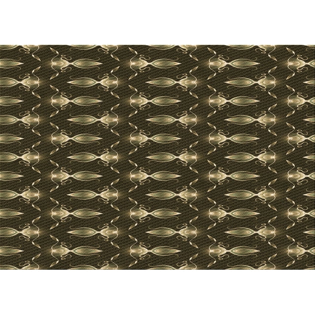Ahgly Company Tapis d'Intérieur Lavables en Machine, Rectangle, Zone Marron Transitionnel, 5' x 8'