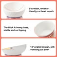 thumbnail image 4 of Raised Cat Food Bowls - Ceramic Tilted Cat Food and Water Bowl Set - Elevated Pet Feeding Bowls Stress Free for Kitten Elder Cats Small Dogs, Anti Vomiting, Neck Protection, 4 of 8