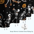 thumbnail image 6 of Black Halloween Dancing Skeletons Shower Curtain 72"x84" ,Bathroom Decorative Shower Curtains Set with 12 Hooks,Modern Waterproof Washable Shower Curtain, 6 of 6