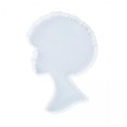 thumbnail image 1 of 2x Molde de Resina de Silicona Afro Femenino para Posavasos DIY Bandeja de ágata DIY 2 piezas, 1 of 8