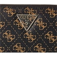 thumbnail image 3 of Guess Brown Logo/Gold Noelle Large Logo Zip Around Wallet Wristlet, 3 of 5