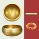 thumbnail image 2 of Juego de Cuencos Tibetanos | Cuenco de Meditación de 7,6 Cm Hecho a Mano con Percutor de Madera y Cojín de Seda para Yoga, Relajación, Sanación de Chakras y Alivio Del Estrés, 2 of 6