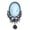 Blue, variant on Vintage Inspired Crystal Rhinestone Victorian Lady Cameo Brooch Pin Maiden Flower Pendant