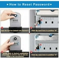 thumbnail image 5 of Durable Lockable Keybox, Two Unlock Modes: 4-Digit Combo Code + Emergency Key for Home, Garden, Office, 5 of 5