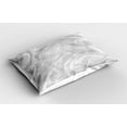 thumbnail image 2 of Ambesonne Marble Print Pillow Sham 2 Pack, Traditional Japanese, 26"x20", Pale Grey, 2 of 3