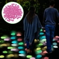 thumbnail image 4 of 300 piedras luminosas • Guijarros luminosos multicolores para decoración de jardines, acuarios y piscinas • Piedras luminosas de 1,4x1,1 cm para relleno de pasarelas, paisajes y jarrones, 4 of 4