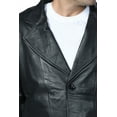 thumbnail image 4 of Abrigo Deportivo Leather Negro de Lujo para Hombre., 4 of 6