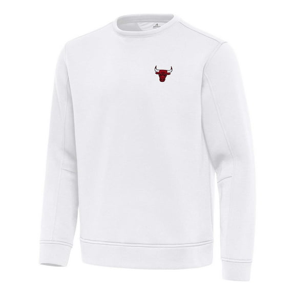 Men's Antigua  White Chicago Bulls Relevant Pullover Sweatshirt