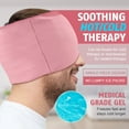 LCHeadache Migraine Relief Cap,Gel Hot Cold Therapy Migraine Relief