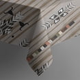 thumbnail image 5 of Brown Geometric Pattern with Arrows and Bulls Square Tablecloth,Waterproof Square Table Cover,Wipeable Spillproof Washable Table Cover for Home Kitchen Party Decor 60"x60"(152x152cm), 5 of 6