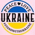thumbnail image 3 of CafePress - Peace Love Ukraine T Shirt - Light T-Shirt Kids XS-XL, 3 of 4