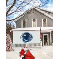 thumbnail image 5 of Christmas Garage Door Banner Cover 6 x 13 ft, Christmas Blue Gradient Wolf Paper Cuttings Christmas Garage Door Decorations Holiday Christmas Backdrop Decor for Winter New Year Xmas Party, 5 of 6