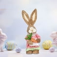thumbnail image 3 of Fiudx Conejito de Pascua de Imitación, Decoración Creativa de Paja, Relleno de Espuma, Material Ecológico y Seguro, Decoración Navideña Versátil para Dormitorio o Sala de Estar, Tamaño 32 Cm, 3 of 3