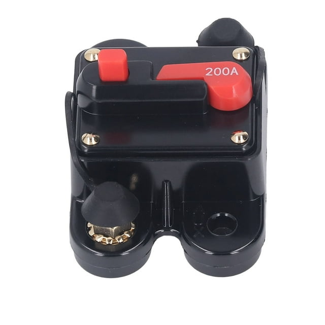 Réinitialisation Manuelle Disjoncteur Interrupteur de Voiture Réinitialisation Manuelle 1/4in Surintensité DC 12-48V pour Moteur de Véhicule