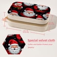 thumbnail image 5 of Santa Claus Velvet Portable Storage Box with Removable Compartment – Gift-Ready, Earring Holder Jewelry Box and Jewelry Organizer, 5 of 7