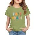 thumbnail image 1 of LIJCC Garçons Filles Premier Jour de Première Année Rentrée des Classes T-Shirt en Coton T-Shirt à Manches Courtes Haut T-Shirt à Imprimé Lettres Haut de Rentrée, 1 of 5