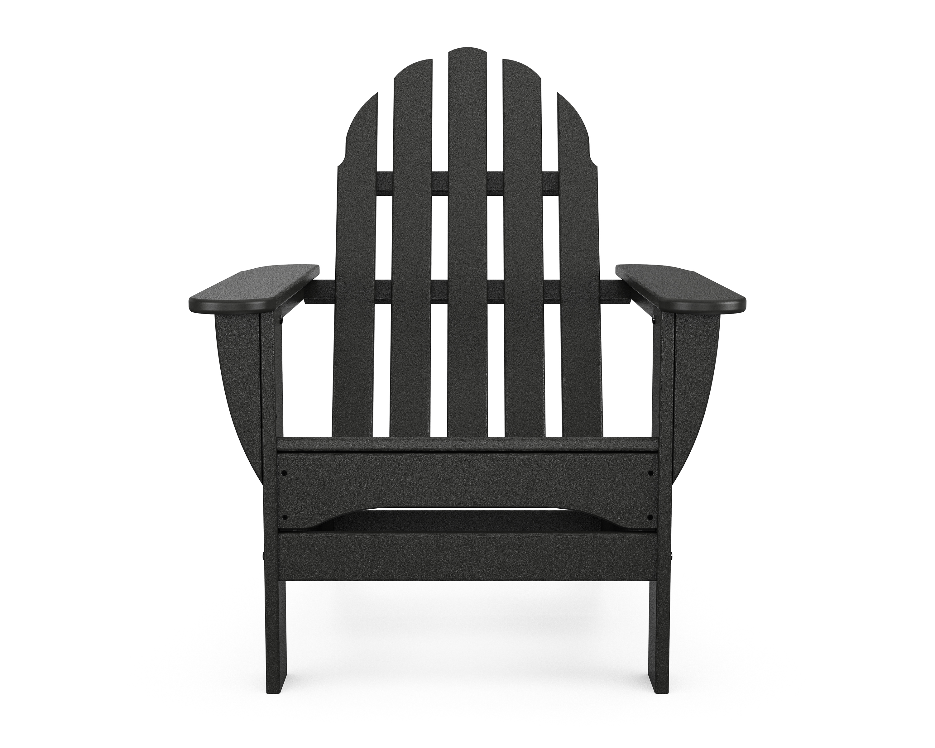 POLYWOOD Classic Adirondack 3-Piece Set with South Beach 18" Side Table in Black - image 5 of 5