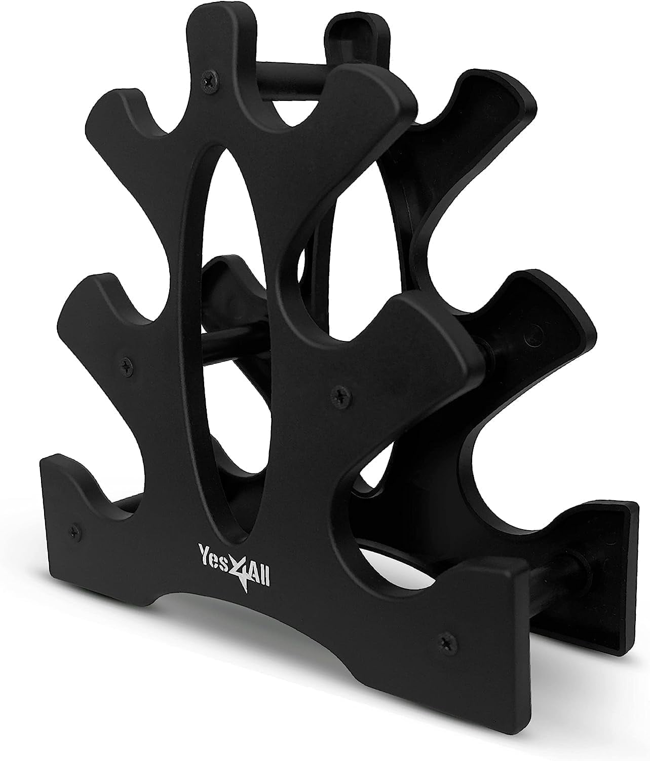 Neoprene Coated Adjustable Dumbbell Set with Rack - 2/3/5lb Hex Weights for Home Gym Strength Training