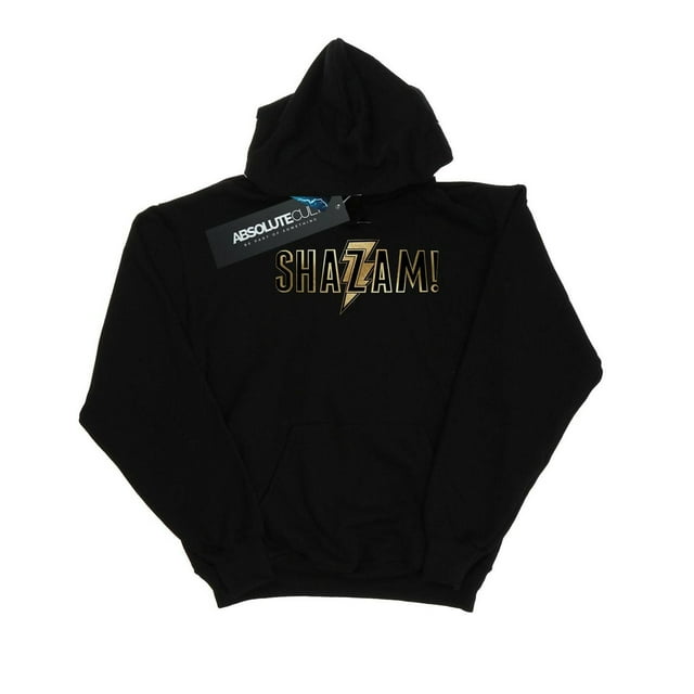 DC Comics Chandail à Capuchon Logo Texte Shazam pour Hommes