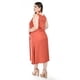 thumbnail image 3 of Vestido de lino con bolsillos Roman Fashion /Tallas Extras, 3830 (Chedron) naranja oscuro 38, 3 of 5