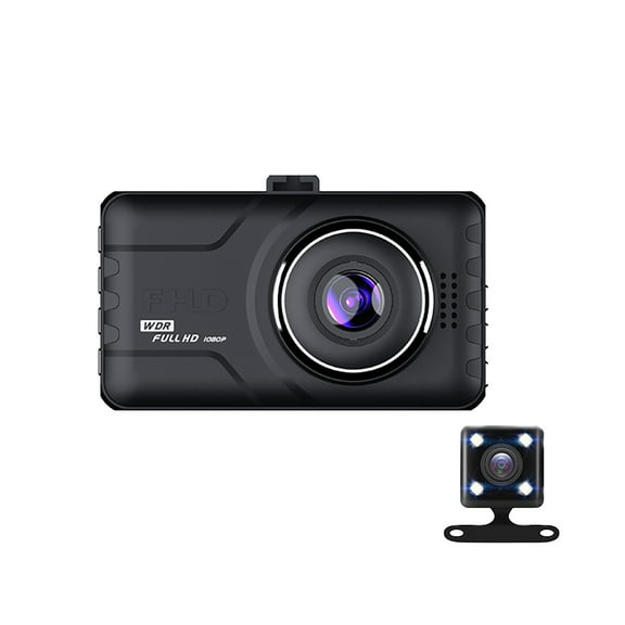 Kieccall Full HD Dash Cam - Large Screen With Gravity Induction & Microphone, Metal Body For Durability, Recording For Driving Security
