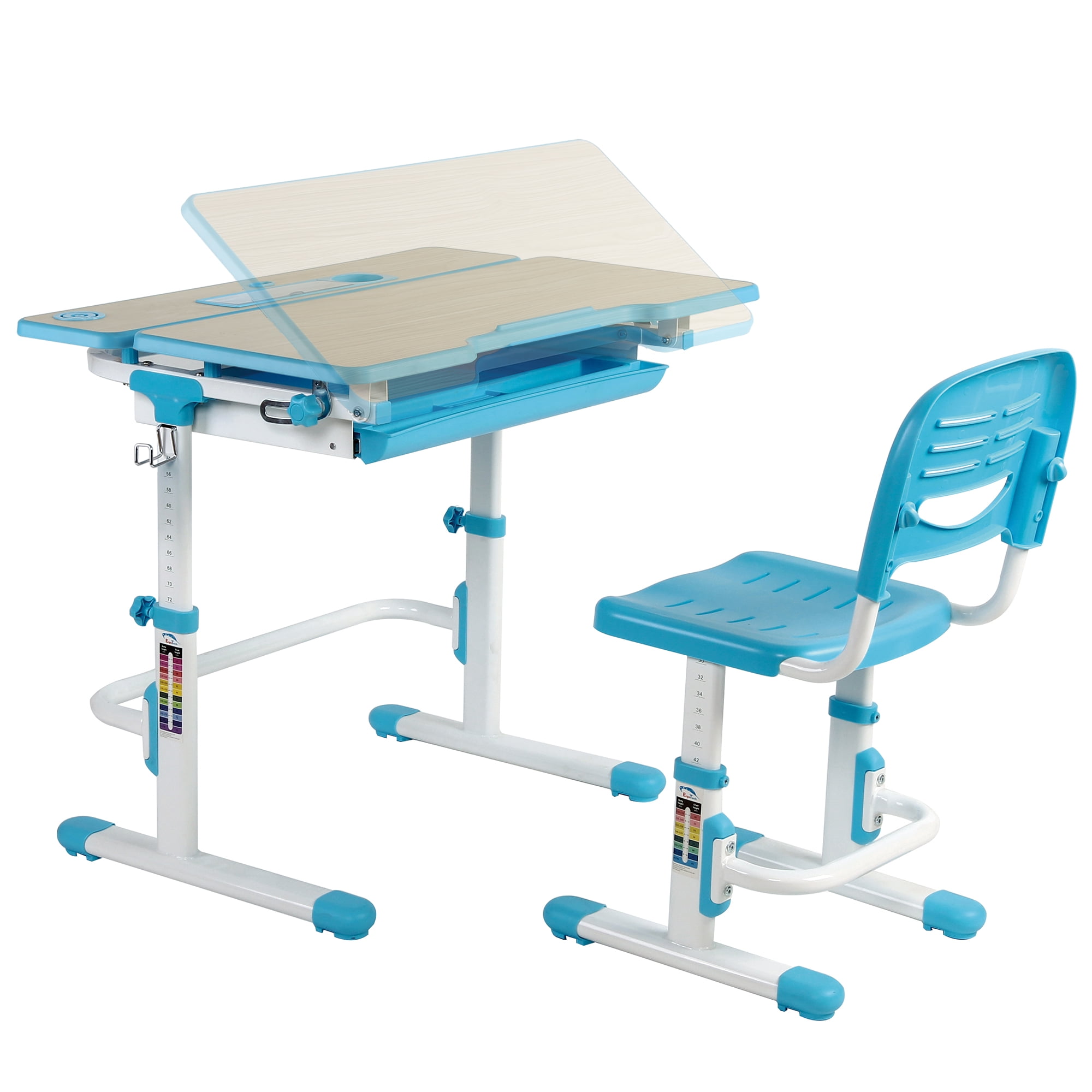 VIVO Height Adjustable Childrens Desk /& Chair Kids Interactive Work Station Pink